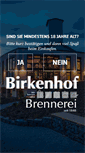 Mobile Screenshot of birkenhof-brennerei.de