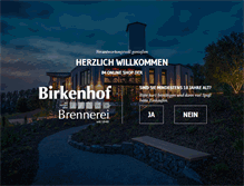 Tablet Screenshot of birkenhof-brennerei.de
